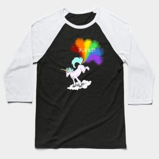 Unicorn Fart Baseball T-Shirt